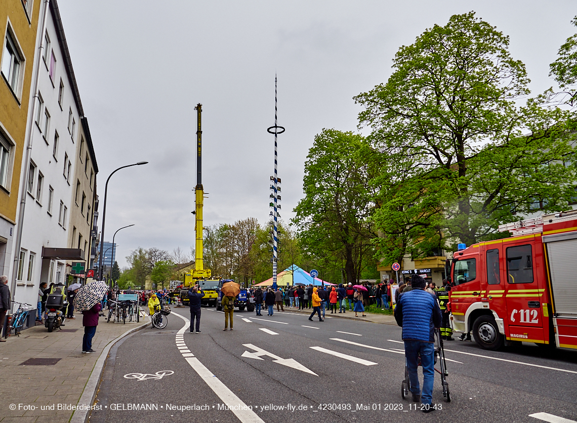 01.05.2023 - Maibaumaufstellung in Berg am Laim